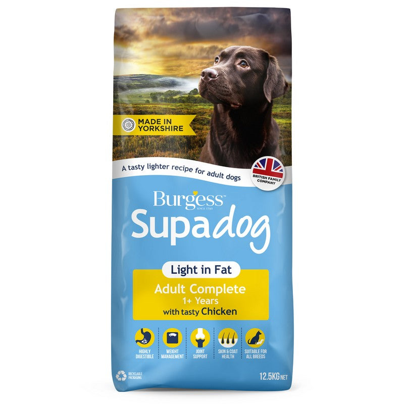 Burgess Supadog Light Adult Dog Rich in Chicken 12.5kg