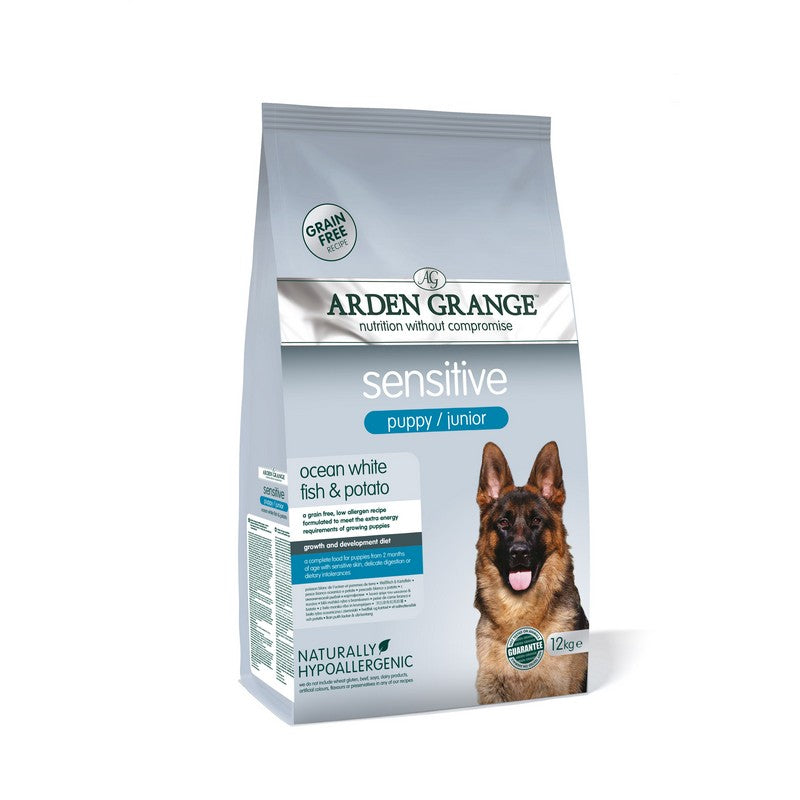 Arden Grange with White Fish & Potato Sensitive Puppy Food 12KG