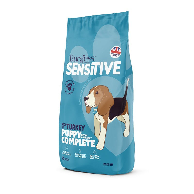 Burgess Sensitive Puppy Turkey & Rice 12.5kg