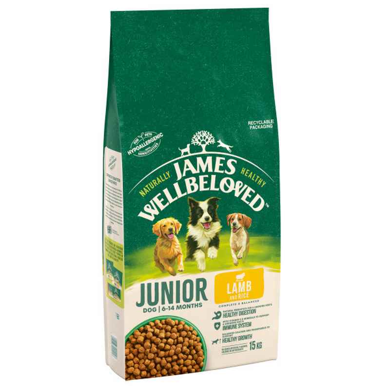 James Wellbeloved Junior Lamb & Rice 15kg