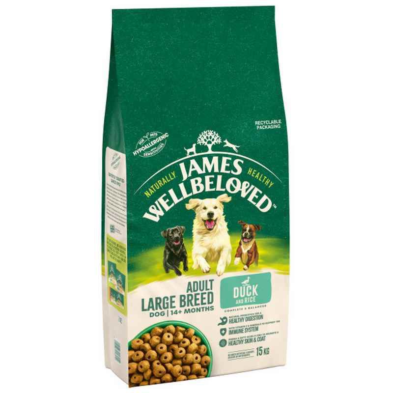 James Wellbeloved Adult Large Breed Duck & Rice 15kg