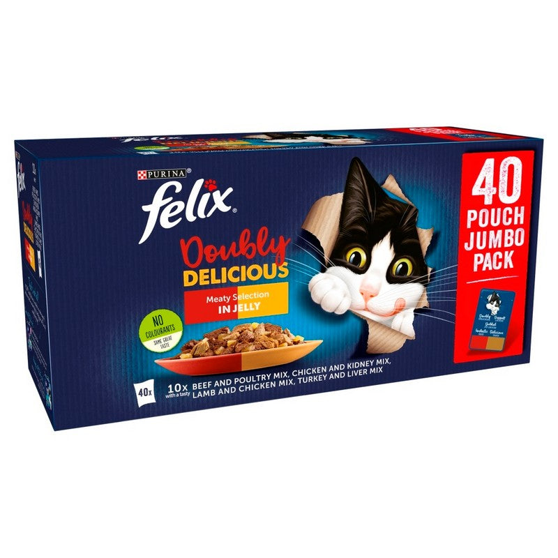 Felix Pouch As Good As It Looks Doubly Delicious Meat 40 x 100g