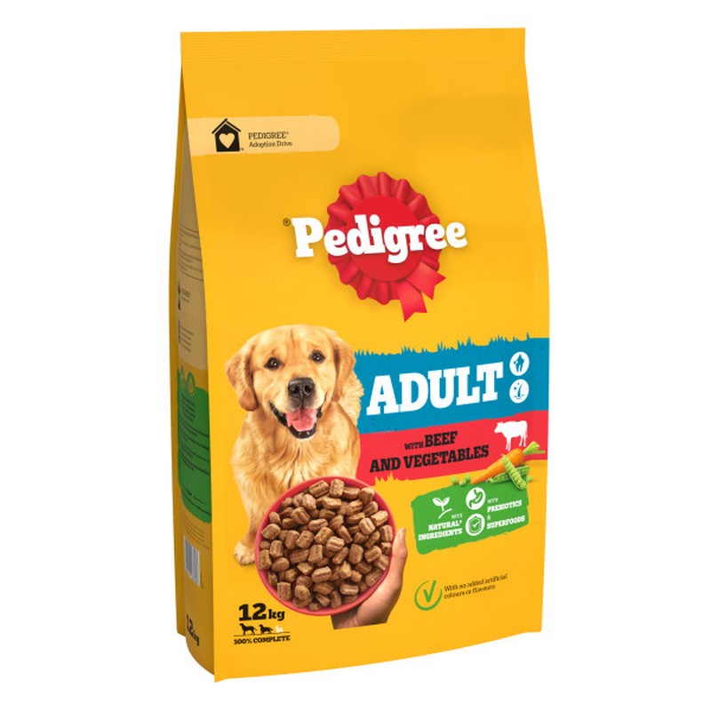 Pedigree Adult Complete with Beef & Veg 12kg