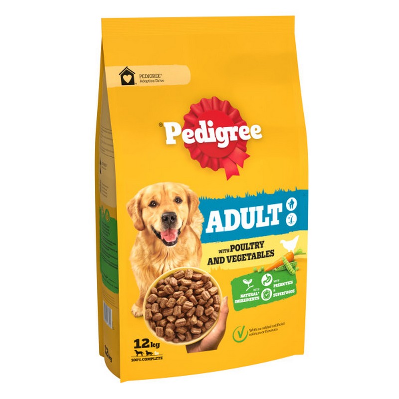 Pedigree Adult Complete with Poultry & Veg 12kg