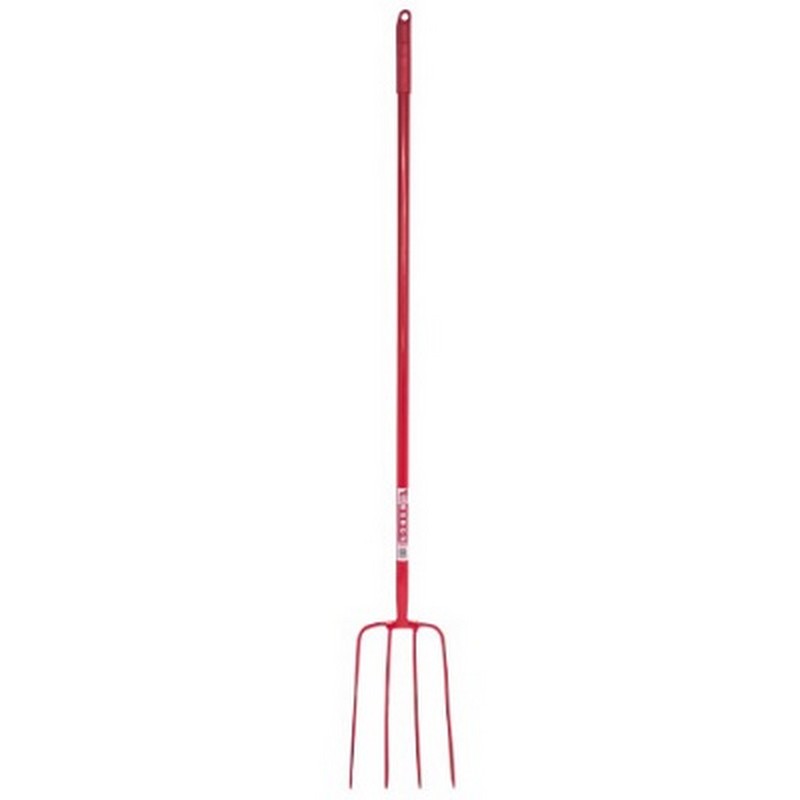 Red Gorilla 4 Prong Manure Fork All Steel